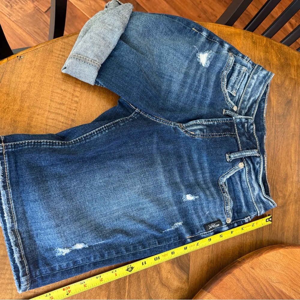 Silver Jeans Dark Blue Denim Shorts